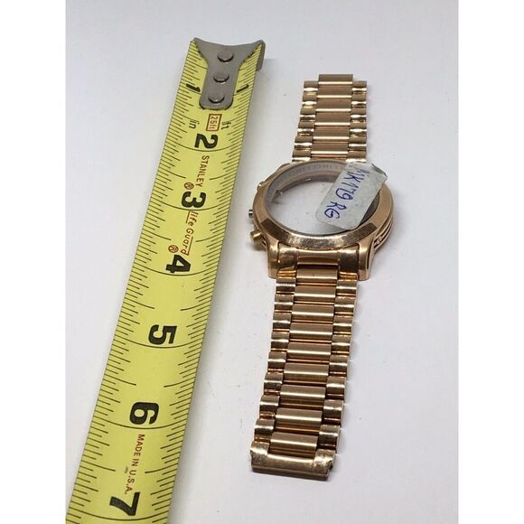 Authentic Fossil Watch Bracelet Parts Links Case Band 20mm Rose Gold A657 - Picture 1 of 5